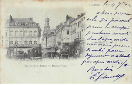 Delcampe - CAMBRAI - Rue Des Trois Pigeons Et Hotel De Ville - Très Bon état - Cambrai