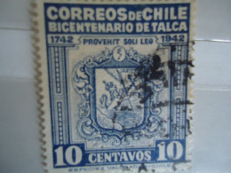 Delcampe - CHILE  USED  STAMPS  ARMS  1942 - Chile
