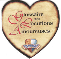 Delcampe - Glossaire Des Locutions Amoureuses - Locutions De La Littérature Médiévale Ou Extraites Du Film Des Visiteurs -  1994 - Pubblicitari