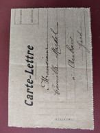 Delcampe - 21036B - MILITARIA FM CARTE LETTRE Adressée à AUBAIS Gard 1920 - Documents