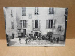 Delcampe - LANTOSQUE (06) La Place De La Mairie Café Des Alpes Animation - Lantosque