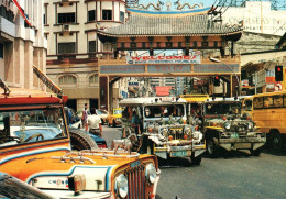 Delcampe - Philipinnes, Jeepneys Leaving Chinatown Of Manila - Philippines