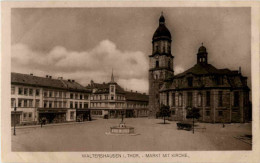 Delcampe - Waltershausen - Markt Mit Kirche - Waltershausen