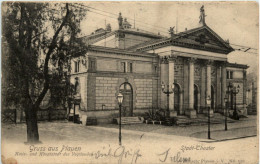 Delcampe - Gruss Aus Plauen - Stadt Theater - Plauen