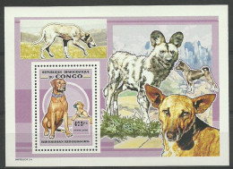 Delcampe - Congo, Democratic Republic (Kinshasa) 2007 Mi Block 292 MNH (ZS6 ZREbl292) - Hunde
