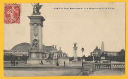 Delcampe - Paris CPA Pont Alexandre III Le Grand Et Le Petit Palais - Paris (02)