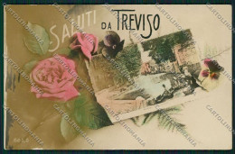 Delcampe - Treviso Città Saluti Da Foto Cartolina QK2380 - Treviso
