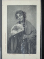 Delcampe - MEISJE MET HAAR WAAIER    NO212 - Abbildungen