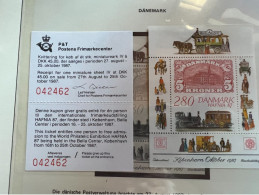 Delcampe - DANMARK YVERT MNH BL 8 HAFINA 87 - Blocs-feuillets