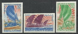 Delcampe - Mauritania 1968 Mi 347-349B MNH (ZS5 MRN347-349B) - Natation