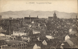 Delcampe - CPA Colmar Vue Generale Et Les Vosges - Colmar