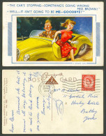 Delcampe - Taylor 1958 Old Postcard Car's Stopping Something Wrong, It Isn't Going To Be ME - Comicfiguren