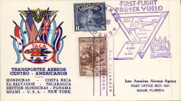 Delcampe - Lettre Honduras Costa Rica 20 11 1943 - Honduras