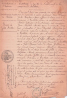 Delcampe - TAILLETTE ARDENNES ACTE DE DECES DE ZELIE MIETTE DECEDEE LE 07 SEPTEMBRE 1870 - Manuscritos