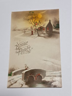 Delcampe - Bonne Année.Paysage Dans La Neige.Edition REX 1740. - Neujahr