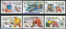 Delcampe - Mauritania 1979 Olympic Winter Games Lake Placid 6v, Mint NH, Sport - Ice Hockey - Olympic Winter Games - Eishockey