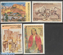 Delcampe - Korea, South 1989 Modern Art 4v, Mint NH, Art - Modern Art (1850-present) - Paintings - Korea (Süd-)