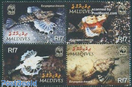 Delcampe - Maldives 2004 WWF, Marine Life 4v [+], Mint NH, Nature - Fish - World Wildlife Fund (WWF) - Fische