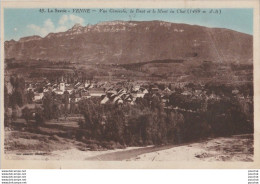 Delcampe - T20-73) YENNE - SAVOIE - VUE GENERALE , LA  DENT ET LE  MONT DU CHAT (1499 M D'alt) - ( 2 SCANS ) - Yenne