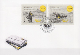 Delcampe - Liechtenstein MiNr. 1971-1972 Europa 2020 Historische Postrouten - FDC