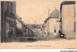 Delcampe - CAR-AAWP3-21-0186 - ARNAY-LE-DUC - Rue St-jacques - Arnay Le Duc