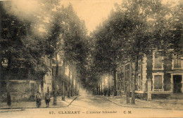 Delcampe - - CLAMART (92) - L'avenue Schneider  (animée) -25352- - Clamart