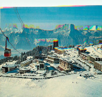 Delcampe - Carte Postale - 38 - Chamrousse - Vue Générale - Au Fond, La Chaine Du Vercors - Hiver - Neige - Téléphérique - Carte Ne - Chamrousse