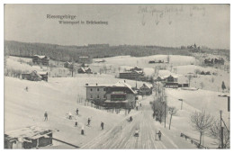 Delcampe - S7143/ Riesengebirge Wintersport In Brückenberg AK Schlesien 1910 - Schlesien