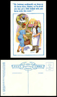 Delcampe - Donald McGill Old Postcard Assistant Accidentally Sat Down On Bacon Slicer 1655 - Comicfiguren