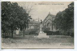Delcampe - EURE ET LOIR * CPA Ecrite 1917 * CHARTRES Le Square Noël Ballay * Ch. Foucault Editeur (pas Celle Que L'on Voit X Fois) - Chartres
