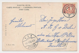Delcampe - Grootrondstempel Traject: Amsterdam - Enkhuizen II 1909 - Poststempel