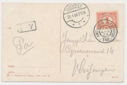 Delcampe - Grootrondstempel Traject: Amsterdam - Antwerpen VIII 1908 - Poststempel