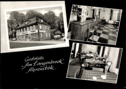 Delcampe - CPA Ahrensbök In Ostholstein, Gaststätte Am Langenbrook, Innenansichten, Bar, Tische, Stühle - Sonstige & Ohne Zuordnung