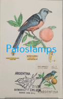 Delcampe - 258387 ARGENTINA BUENOS AIRES PRO INFANCIA BIRD NARANJERO THRAUPIS BONARIENSIS AÑO 1967 NO POSTAL POSTCARD - Argentinien