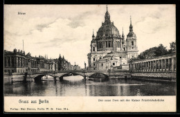 Delcampe - AK Berlin, Neuer Dom, Kaiser Friedrichsbrücke, Börse, Burgstrasse - Mitte