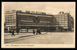 Delcampe - AK Berlin, Alexanderplatz, Haus Der Weltjugend, Strassenbahn - Mitte