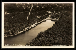 Delcampe - AK Zehlendorf, Krumme Lanke Vom Flugzeug Aus - Zehlendorf