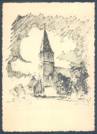 Delcampe - Braban Wallon LASNE Eglise Sainte Gertrude Dessin Michel De Naeyer - Lasne