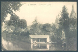 Delcampe - 72 SAINT CALAIS Un Coin Sur L'Anille Lavoir - Saint Calais