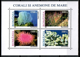 Delcampe - Romania 2001 Mi Block 318 MNH (ZE4 RMNbl318) - Coquillages