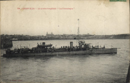 Delcampe - CPA Bateau De Guerre Granville Le Contre Torpilleur La Francisque - Krieg