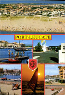 Delcampe - CPM Le Languedoc Port Leucate Aude Vue Aerienne De La Plage Et La Ville Le Port De Plaisance - Leucate