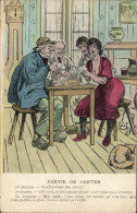 Delcampe - CPA Partie De Cartes - Carte Da Gioco