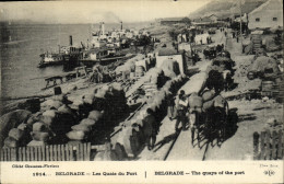 Delcampe - CPA Belgrade Les Quais Du Port Militaria - Serbia