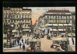 Delcampe - AK Berlin, Unter Den Linden, Ecke Friedrichstrasse Aus Der Vogelschau - Mitte