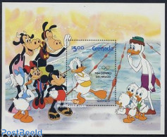 Delcampe - Grenada 1984 Olympic Games, Disney S/s (with Olympic Rings), Mint NH, Sport - Olympic Games - Swimming - Art - Disney - Schwimmen