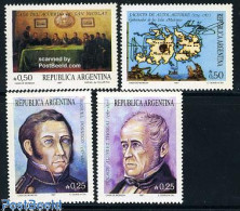 Delcampe - Argentina 1987 History 4v, Mint NH, Various - Maps - Neufs