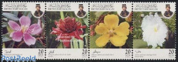Delcampe - Brunei 2003 Flowers 4v [:::], Mint NH, Nature - Flowers & Plants - Brunei (1984-...)