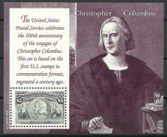 Delcampe - United States Of America 1992 Mi Block 30 MNH (LZS1 USAbl30) - Christophe Colomb