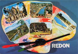 Delcampe - 35 REDON LA TOUR DE L ABBATIALE SAINT SAUVEUR - Redon